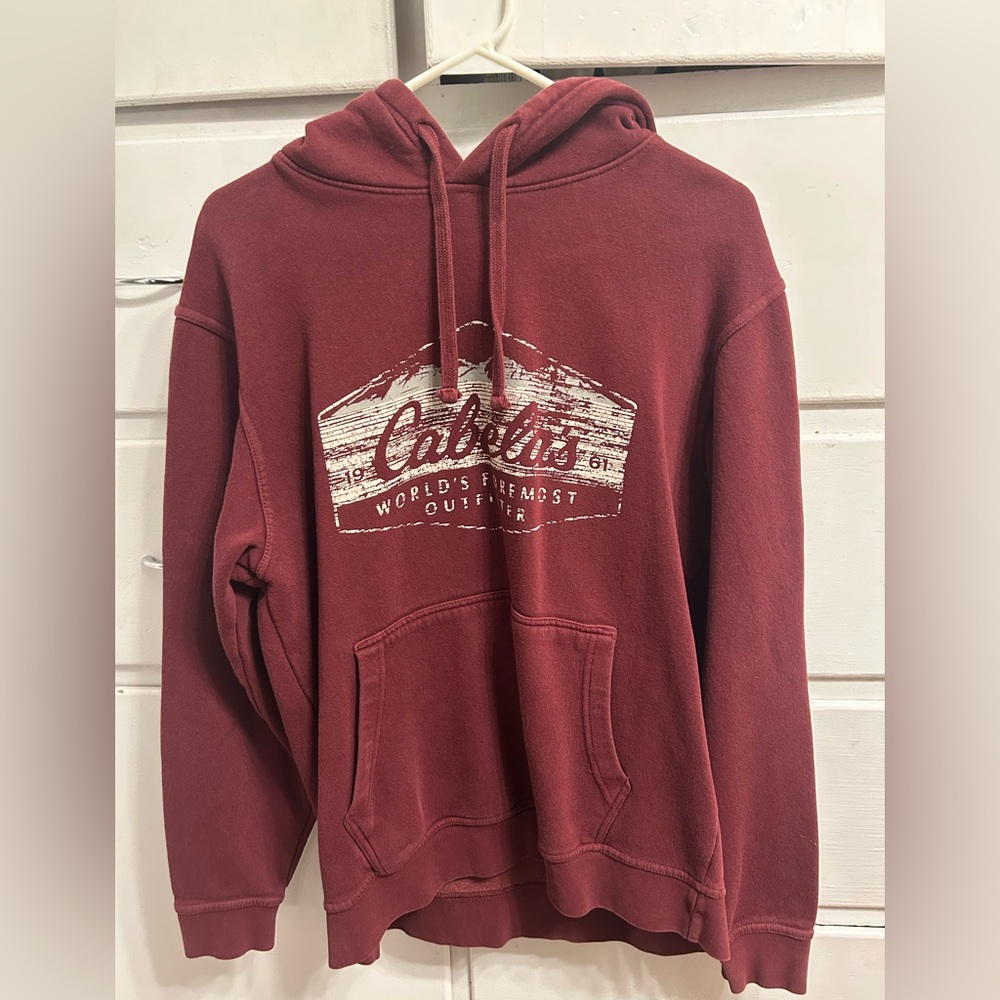 Cabela's Men's Burgundy Hoodie